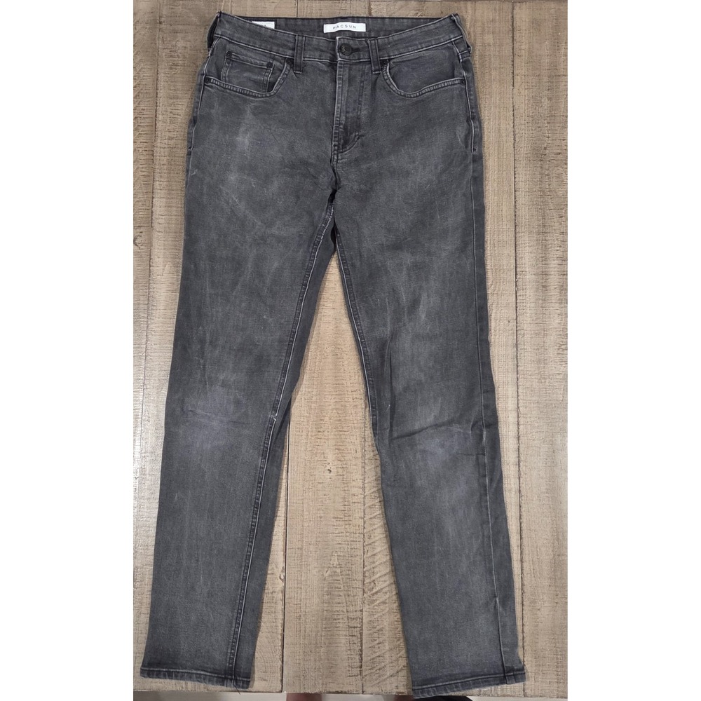 PacSun Slim Fit Black Wash Denim Jeans Mens 30x32 Mid Rise 5-Pocket